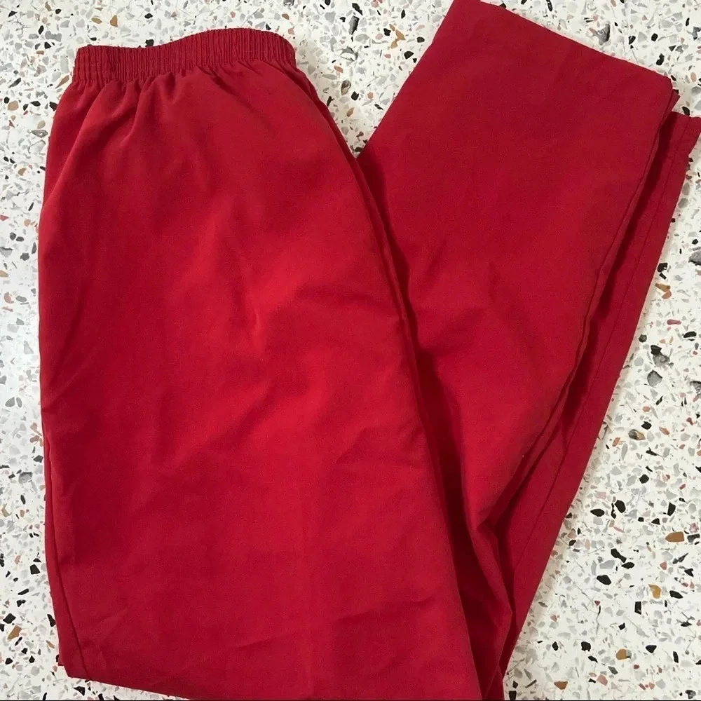 Vintage TEDDI Joggers Streetwear Gorpcore Pants Pull On Red Athletic 80’s XL